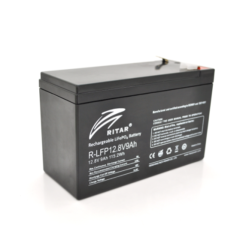 Літієва акумуляторна батарея LiFePO4 Ritar R-LFP 12.8V 9Ah (115,2Wh) BMS4.5A@4S (150 x 65 x 95 (100), 0,98kg