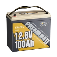 Акумулятор Power Queen 12.8V 100Ah Mini, 1280Wh, BMS 100A (P12V100-PREM-16-A60-DE) (LiFePO4) Акумулятор Power Queen 12.8V 100Ah Mini, 1280Wh, BMS 100A (P12V100-PREM-16-A60-DE) (LiFePO4)