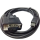 Відео-кабель Infinity Mini USB 5 pin (тато) - VGA D SUB 15 pins (тато), 1.5m Black
