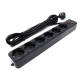 Мережевий фільтр Gembird SPG6-G-6B 1.8 м 6 розеток Black