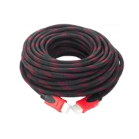 Кабель мультимедійний HDMI M to HDMI M 20.0m V1.4 black/red  посилений захист