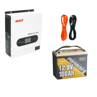 Комплект енергонезалежності Must 2000W, 12V + акумулятор Power Queen 12.8V 100Ah Mini, 1280Wh