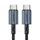 Кабель Choetech ХСС-1014 Black USB-C to USB-C PD60W 1.2m