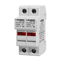 Роз'єднувач запобіжників 32A Leader PV0191-2P DC 1000V Роз'єднувач запобіжників 32A Leader PV0191-2P DC 1000V