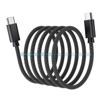 Кабель Choetech XCC-1052 Black USB-C to USB-C Magnetic PD3.1 240W 1.2m