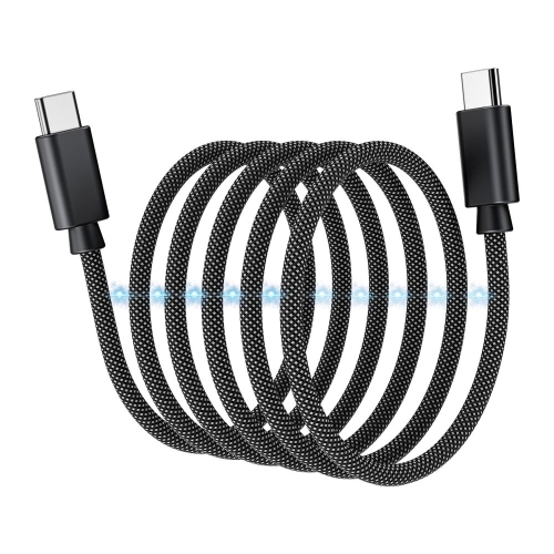 Кабель Choetech XCC-1052 Black USB-C to USB-C Magnetic PD3.1 240W 1.2m