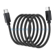 Кабель Choetech XCC-1052 Black USB-C to USB-C Magnetic PD3.1 240W 1.2m