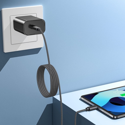 Кабель Choetech XCC-1052 Black USB-C to USB-C Magnetic PD3.1 240W 1.2m