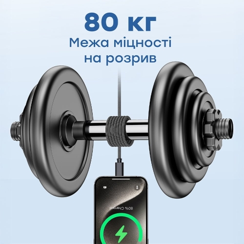 Кабель Choetech XCC-1052 Black USB-C to USB-C Magnetic PD3.1 240W 1.2m