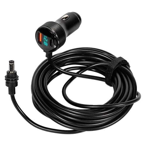 Кабель живлення для Starlink Mini E-NET автомобільний прикурювач/DC з USB Type-C та LED 5м