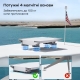 Кронштейн на магнітах E-NET SMM-02 White на дах автомобіля для Starlink Mini
