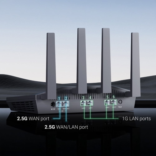 WiFi 6 маршрутизатор GL.iNet Flint 2 (GL-MT6000-EU) 2.5G дводіапазонний