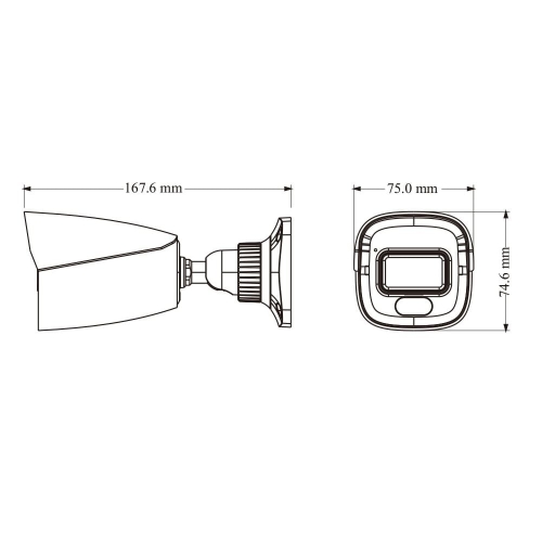 IP-відеокамера 4Mp TVT TD-9441S4L-A(D/PE/AW2) Black f=2.8mm, ІЧ+LED-підсвічування, з мікрофоном