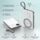 Повербанк 10000mAh Choetech B695 White QC3.0 PD3.0 бездротова зарядка смартфонів та Apple Watch