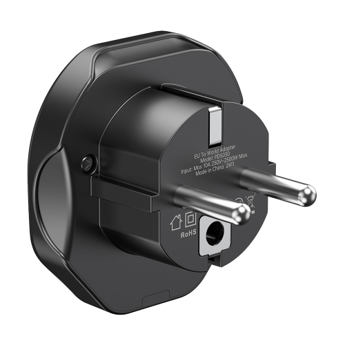 Перехідник мережевий EU – універсальна розетка Choetech PD5030 2500W 10A
