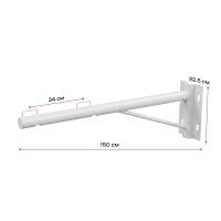 Кронштейн для відеокамери Light Vision VLC-07BR/1.5M CORNER настінний монтаж / на стовп