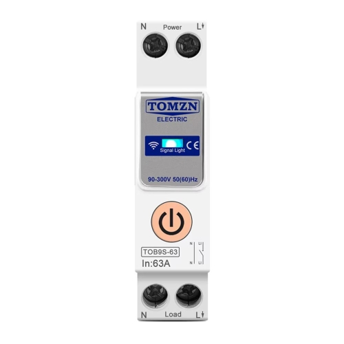 Розумний автоматичний вимикач з Wi-Fi (Tuya) TOMZN TOB9S-63 63A