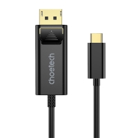 Кабель Choetech XCP-1801 Black USB-C to DisplayPort 8K@60Hz 1.8m Кабель Choetech XCP-1801 Black USB-C to DisplayPort 8K@60Hz 1.8m