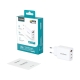 Мережевий зарядний пристрій Choetech PD3046 PD30W GAN USB-A+2xUSB-C White