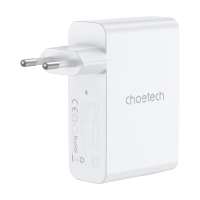 Мережевий зарядний пристрій Choetech PD9002 PD100W GAN USB-A+3xUSB-C White