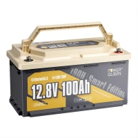 Акумуляторна батарея літій-залізо-фосфатна з Bluetooth 12.8В 100А*год LiFePO4 Power Queen H190 P12V100-100-RV190-BT-4-AC150 Акумуляторна батарея літій-залізо-фосфатна з Bluetooth 12.8В 100А*год LiFePO4 Power Queen H190 P12V100-100-RV190-BT-4-AC150