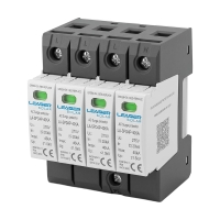 Обмежувач напруги Leader LA-SPD4P-40KA (3P+N) 275V AC під DIN-рейку Обмежувач напруги Leader LA-SPD4P-40KA (3P+N) 275V AC під DIN-рейку