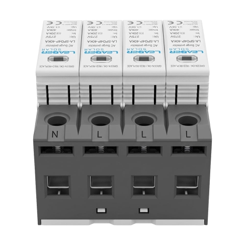 Обмежувач напруги Leader LA-SPD4P-40KA (3P+N) 275V AC під DIN-рейку