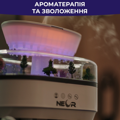 Ультразвуковий аромадифузор та зволожувач повітря NEOR AROMA-S 25ML12 WT