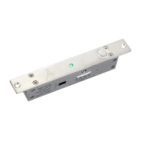 Ригельний замок YB-500A(LED) - 24 V врізний для системи контролю доступу