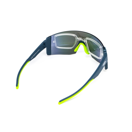 Окуляри захисні Global Vision Astro+RX Blue (G-Tech™ blue), дзеркальні сині в синій оправі з діоптричною вставкою в комплекті
