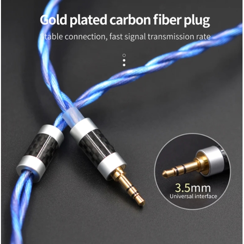Змінний кабель для навушників KZ 90-10 Cable Blue