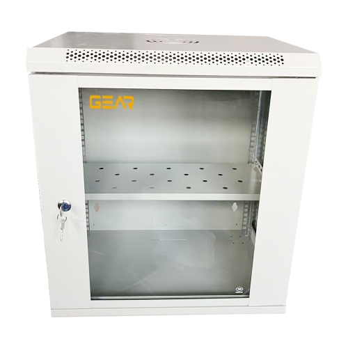 Шафа настінна серверна GEAR 12U 600x600х600 мм сірий із полицею (GWMSN-12U-600-600G)