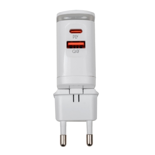 Зарядка для телефона LP 25W (Type-C+USB) QC3.0 PD + кабель (Type-C to Type-C) 25WCH