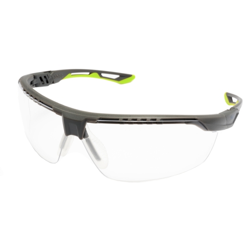 Захисні окуляри Pyramex Truflex Grey-Lime (clear) Anti-Fog, прозорі в сіро-лаймовій оправі