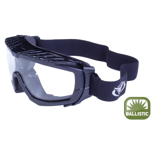 Окуляри захисні з ущільнювачем Global Vision Ballistech-1+RX (clear) Anti-Fog, прозорі окуляри з діоптрійною вставкою в комплекті