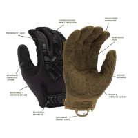 Тактичні рукавиці протиударні Venture Gear Tactical VGTG40 Heavy-Duty Impact Operator, чорні, розмір L (9)