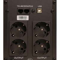 Пристрій безперебійного живлення GEAR 1000VA LCD plastic RJ45+USB (GU-1000PLCD)