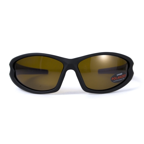 Окуляри поляризаційні BluWater Daytona-4 Polarized (brown) коричневі з синіми дужками