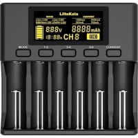 Універсальний зарядний пристрій LiitoKala Lii-S6 EU на 6 каналів + автомобільний кабель Універсальний зарядний пристрій LiitoKala Lii-S6 EU на 6 каналів + автомобільний кабель
