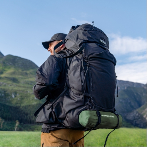 Матрац туристичний надувний одномісний  Naturehike CNK2550WS019, 200х60х6.5 см, зелений, для кемпінгу із мішком для надування