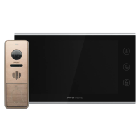 Комплект відеодомофона мультиформатний ARNY AVD-7342A (AVD-731A 7'' IPS Wi-Fi + AVP-NG420 1Мп 125°), Black + Bronze