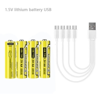 Набір акумуляторів з 4 шт LiitoKala USB-T36 + USB Type-C кабель зарядки Набір акумуляторів з 4 шт LiitoKala USB-T36 + USB Type-C кабель зарядки