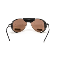 Окуляри захисні Global Vision Aviator-3 (drive mirror), коричневі зі з'ємним ущільнювачем із синтетичної "шкіри"