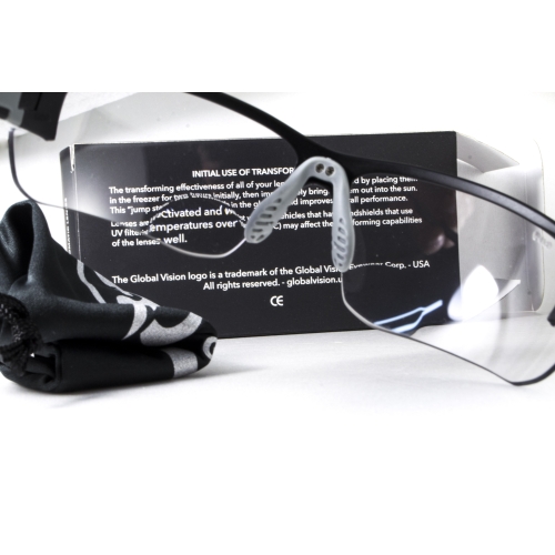 Окуляри біфокальні фотохромні (захисні) Global Vision Hercules-7 Bifocal (clear +2.0) photochromic Anti-Fog, фотохромні прозорі