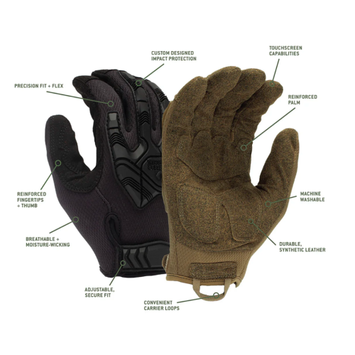 Тактичні рукавиці протиударні Venture Gear Tactical VGTG40 Heavy-Duty Impact Operator, чорні, розмір XL (10)