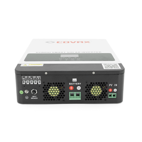 Гібридний інвертор COVAX CV-PS-2200-12V, 2200VA\1800W, 12V, ток заряда 0-60A, 170-280V, MPPT (80А, 55-450 Vdc), 405*286*98mm. 4.5kg