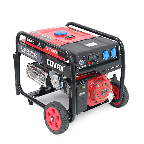 Генератор бензиновий COVAX XL7500CV-E2, 5.0kW, однофазний 220V, 50Hz, DC12V, 13HP, Electric Starter, tank 25L, 690x535x555mm