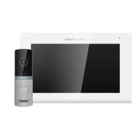 Комплект відеодомофона мультиформатний ARNY AVD-7423A Wi-Fi (AVD-742A 7'' Wi-Fi + AVP-NG230 2Мп 115°), White + Silver