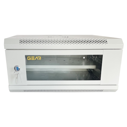 Шафа серверна настінна GEAR 4U 19'' 530x400x240 мм., Сірий (GWMSN-4U-530-400G)