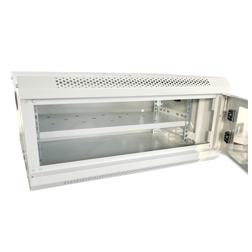 Шафа серверна настінна GEAR 4U 19'' 530x400x240 мм., Сірий (GWMSN-4U-530-400G)